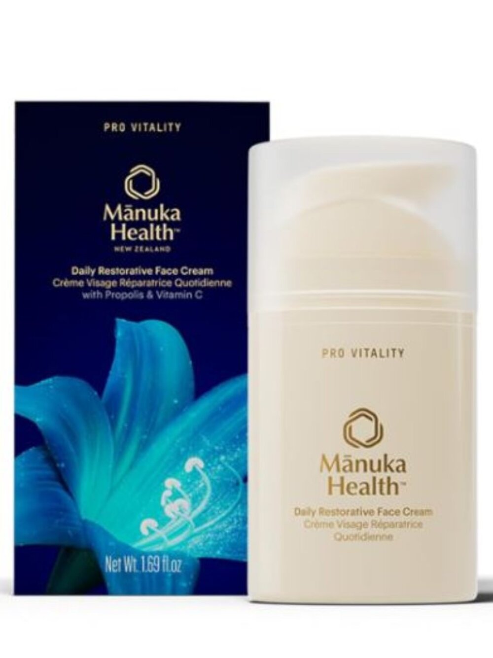NEW Manuka Health Pro Daily Restorative Vitamin C Propolis Honey Face Cream